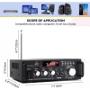 Wzmacniacz HiFi radio pilot 600W BT USB 12V/230V [23010000749]